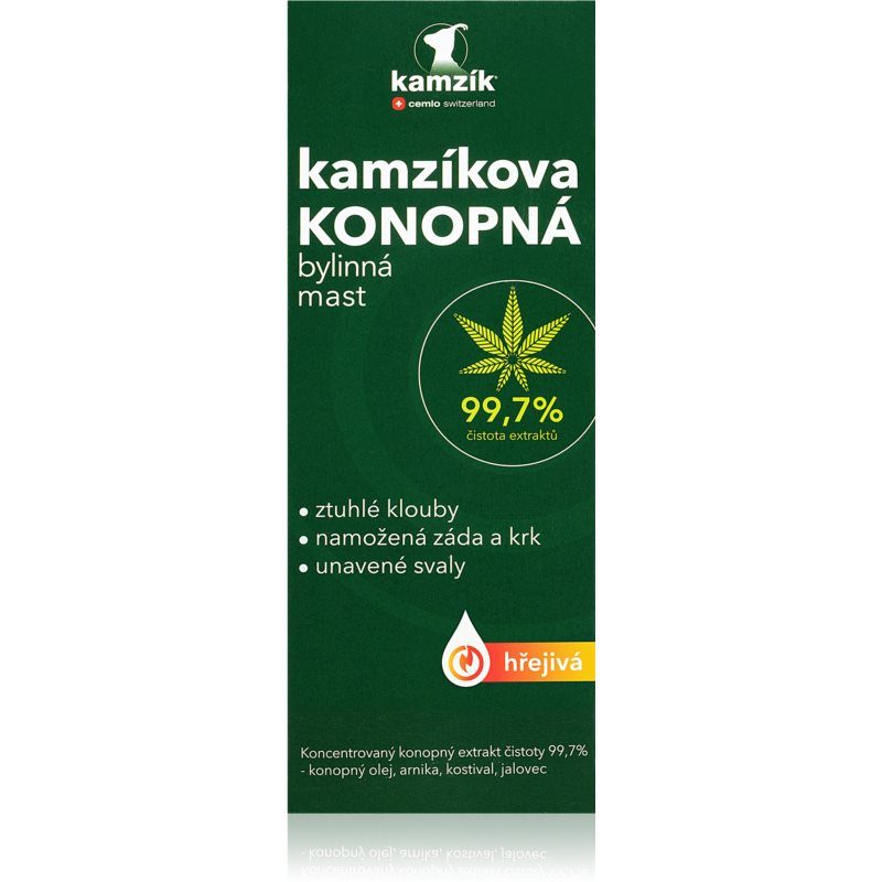 Cemio Kamzíkova konopná mast mast s hřejivým účinkem 200 ml
