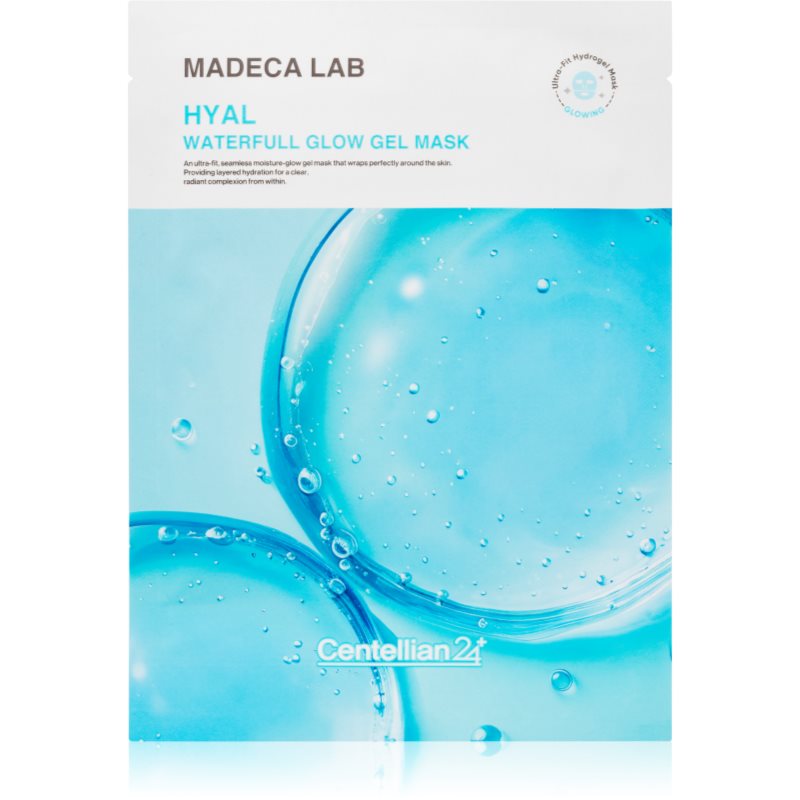 Centellian24 Madeca Lab Hyal Waterfull Glow Gel Mask hydratační plátýnková maska s chladivým účinkem 22 ml