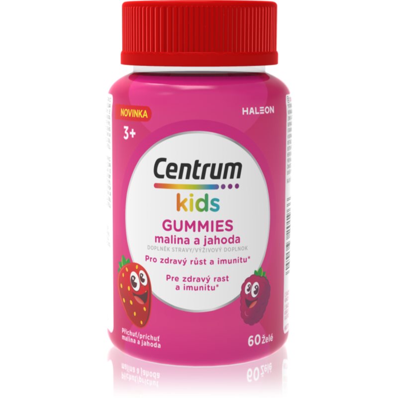 Centrum Kids gummies Malina a jahoda želé cukríky na podporu imunitného systému 60 ks