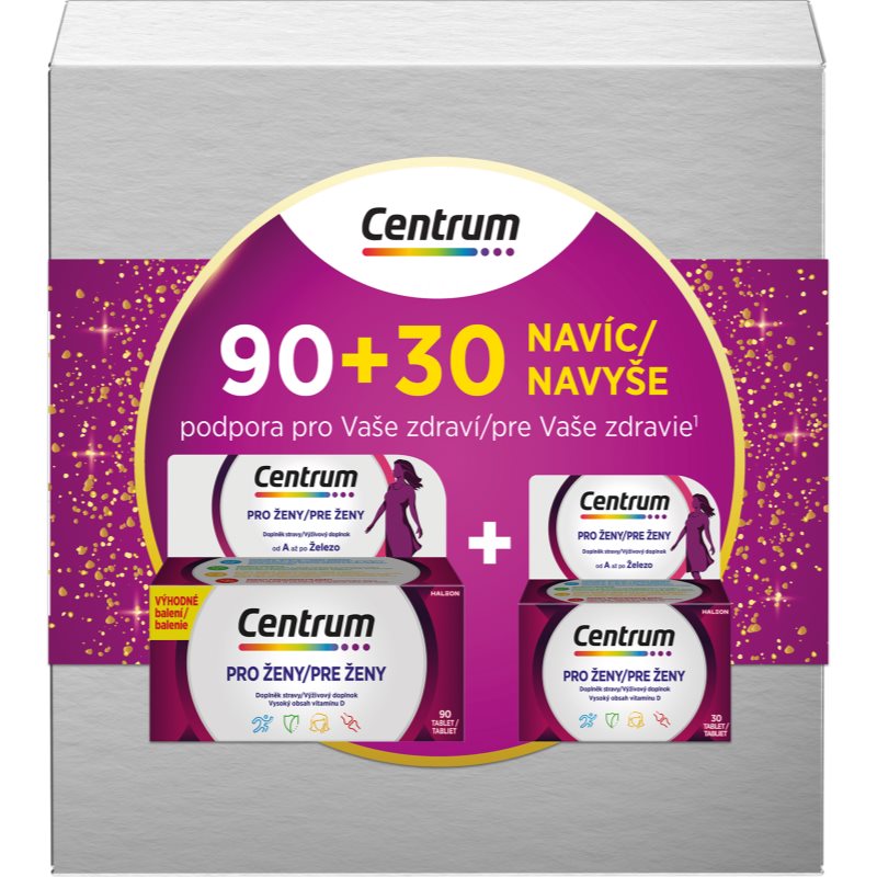 Centrum Pre ženy komplexný multivitamín s minerálmi 120 tbl