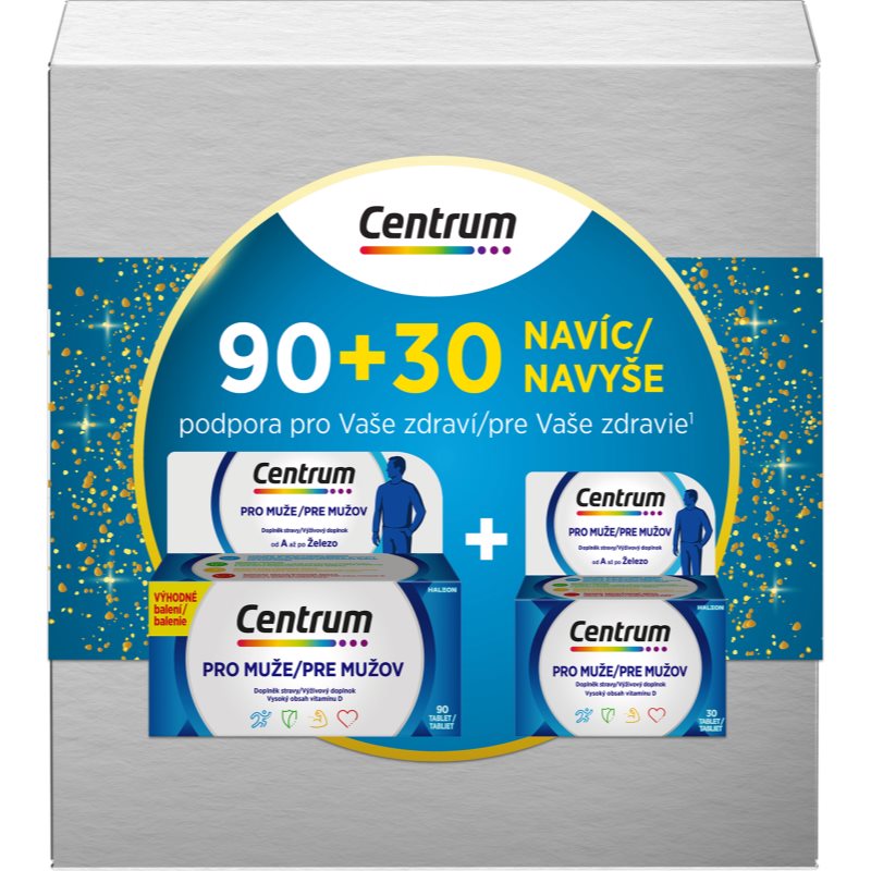 Centrum Multivitamín pre mužov komplexný multivitamín pre mužov 120 tbl