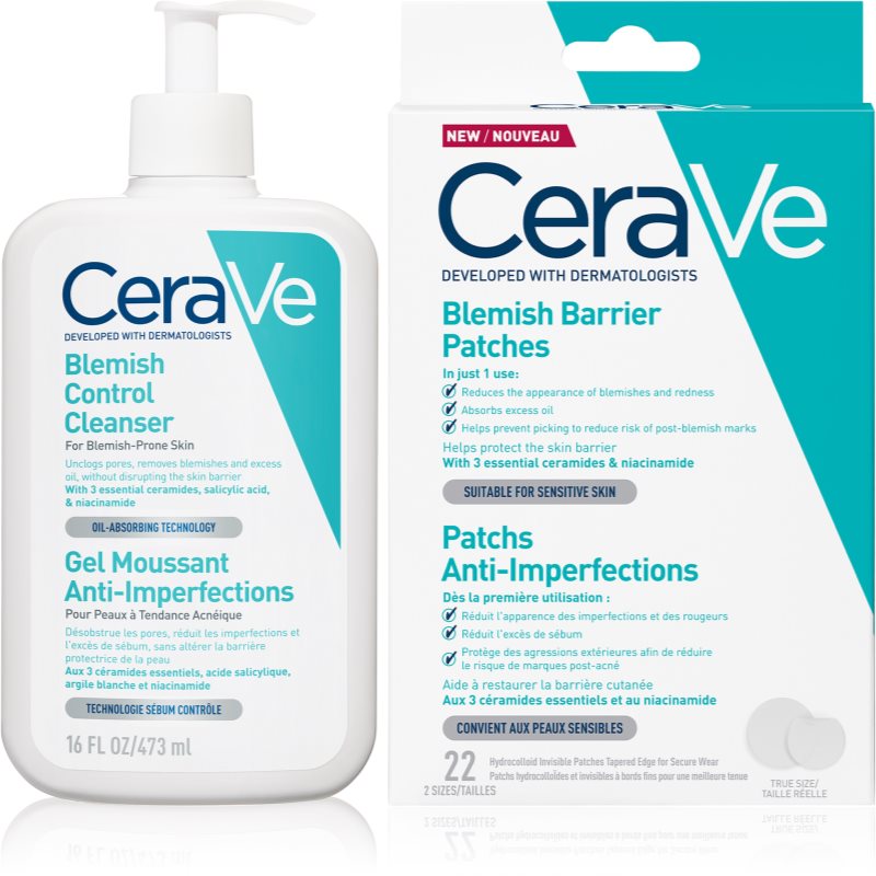 CeraVe Cleansers Blemish Control Cleanser комплект за проблемна кожа акне