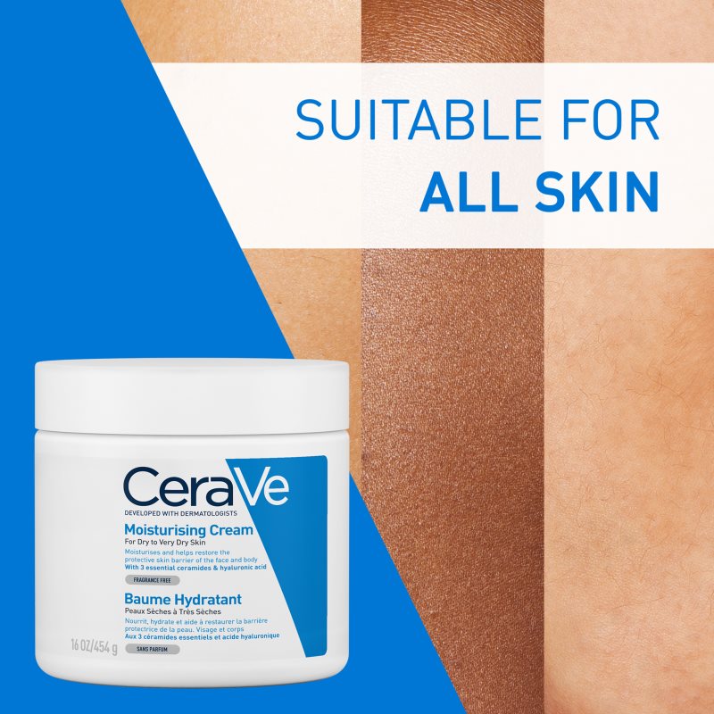 CeraVe Moisturizers Face And Body Moisturiser For Dry To Very Dry Skin 454 G