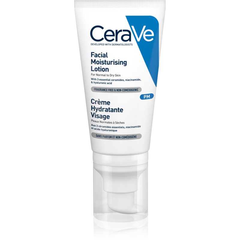 CeraVe Moisturizers hidratáló ápolás normál és száraz bőrre 52 ml