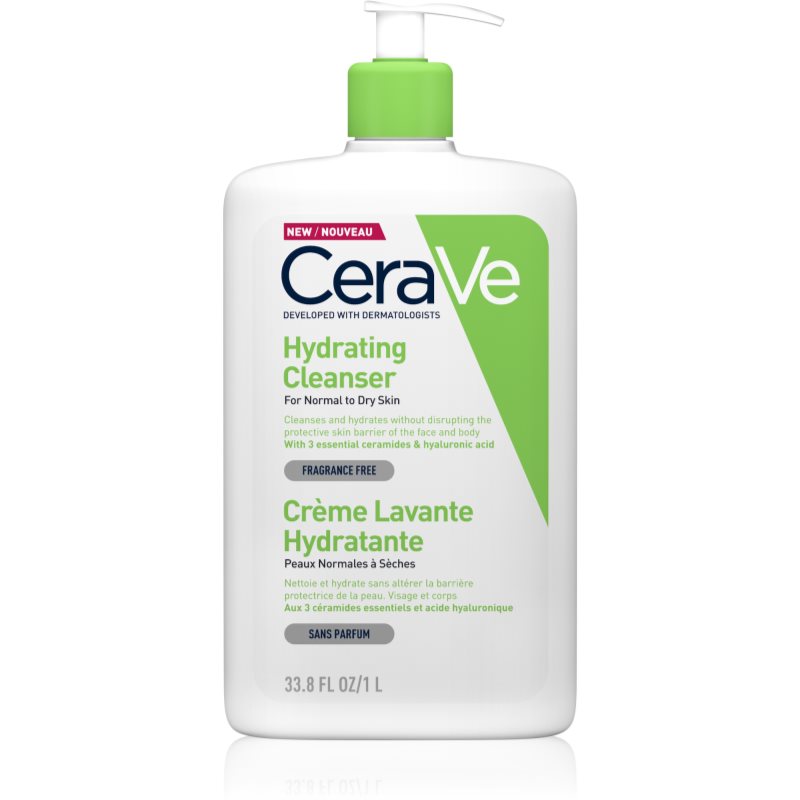 CeraVe Hydrating Cleanser Reinigungsemulsion mit feuchtigkeitsspendender Wirkung 1000 ml