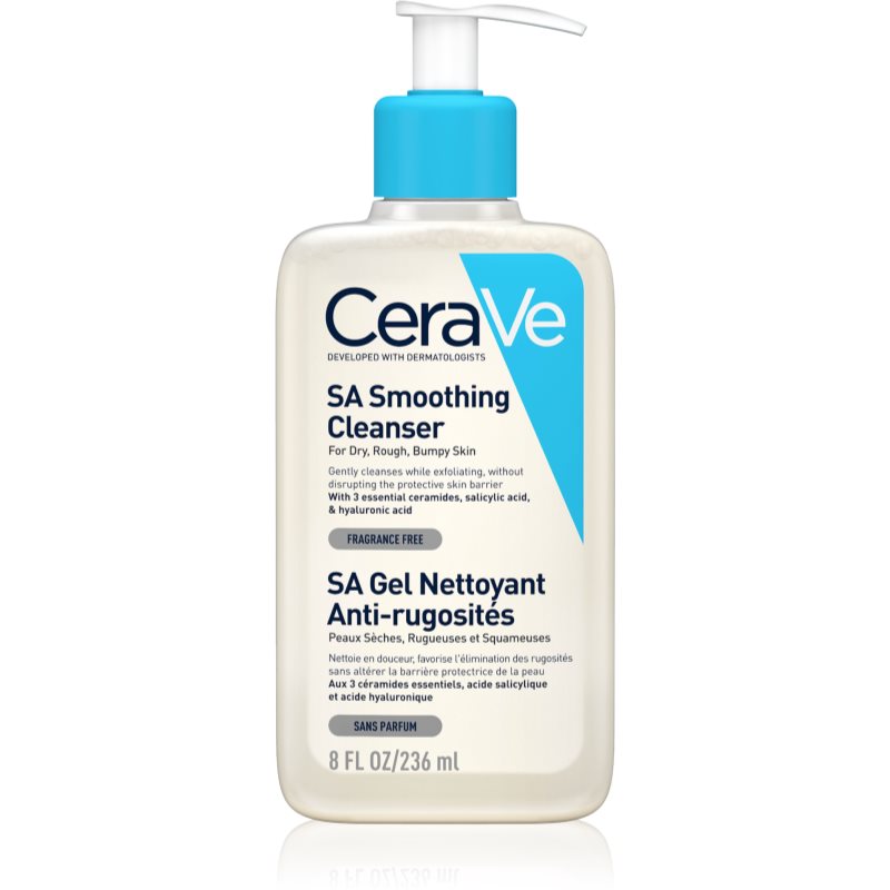 CeraVe SA очищуючий та пом'якшуючий гель для нормальної та сухої шкіри 236 мл