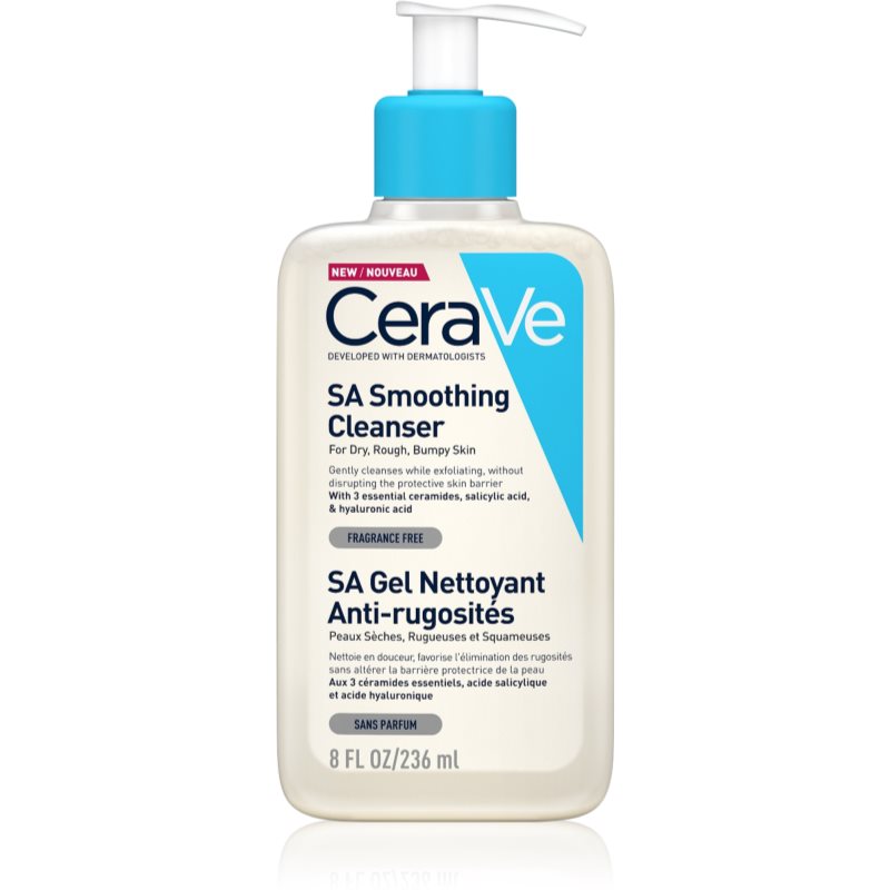 CeraVe SA очищуючий та пом'якшуючий гель для нормальної та сухої шкіри 236 мл