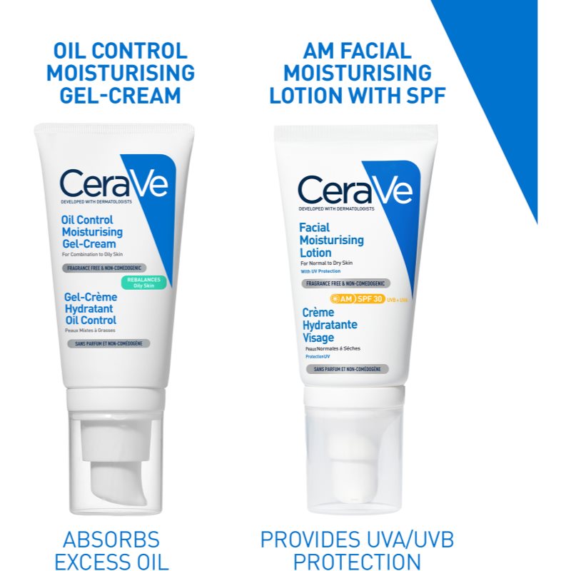 CeraVe Oil Control Moisturising Gel-Cream зволожуючий крем-гель для комбінованої шкіри 52 мл