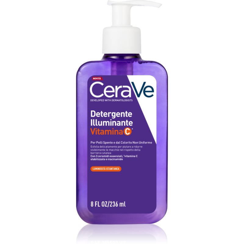 CeraVe Cleansers Brightening rozjasňujúci čistiaci gel s vitamínom C 236 ml