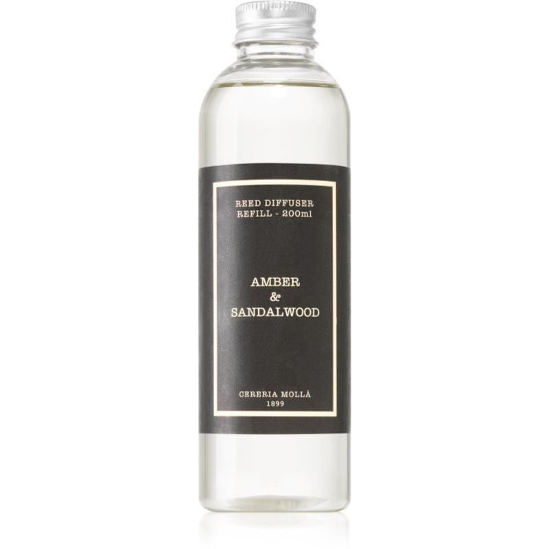 Cereria Mollá Boutique Amber & Sandalwood Aroma diffúzor töltet 200 ml