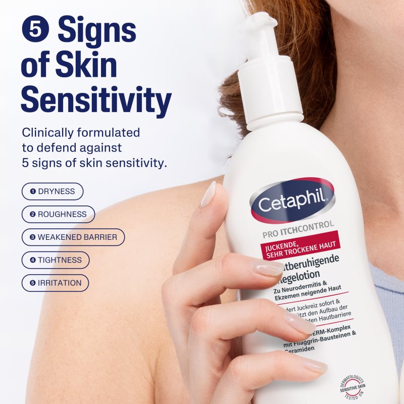Cetaphil PRO ItchControl Pflegelotion Bodylotion für trockene bis atopische Haut 295 ml (Bild 6)