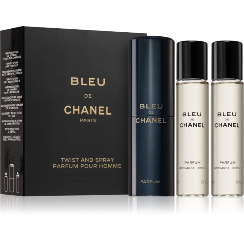 Chanel Bleu de Chanel parfum   nadomestno polnilo za moške 3x20 ml