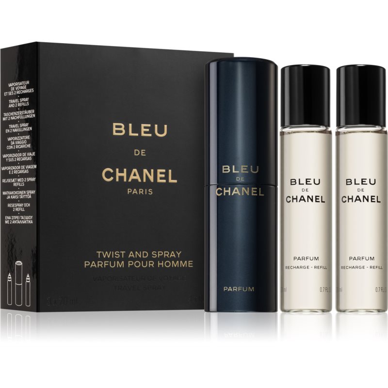 Chanel Bleu De Chanel парфуми + змінне наповнення для чоловіків 3x20 мл