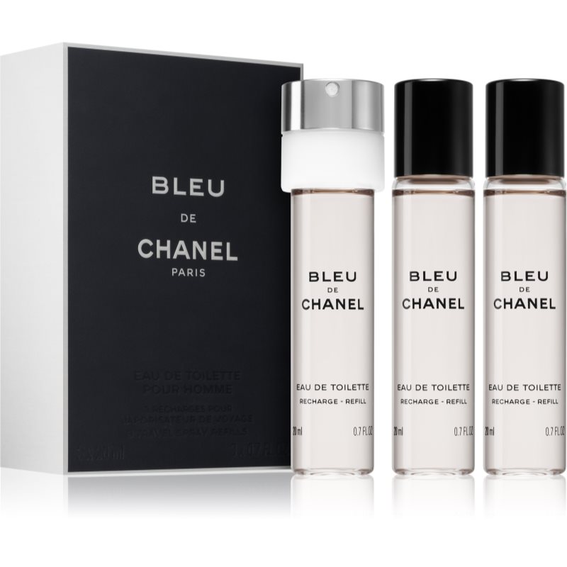 Chanel Bleu de Chanel Eau de Toilette γέμιση για άντρες 3x20 ml