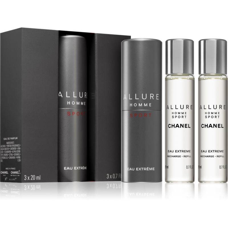 

Chanel Allure Homme Sport Eau Extreme туалетна вода (1x мінний флакон + 2x наповнювач) для чоловіків