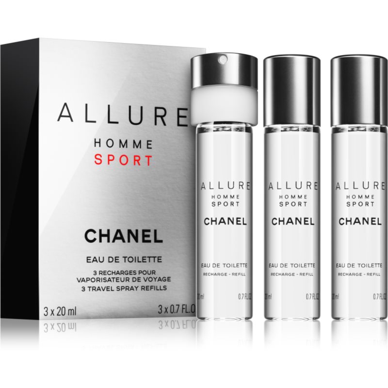 Chanel Allure Homme Sport Eau de Toilette för män 3 x 20 ml male