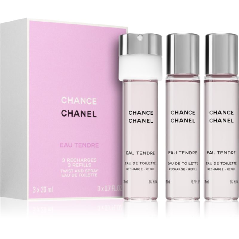 Chanel Chance Eau Tendre de Toilette för Kvinnor 3x20 ml female