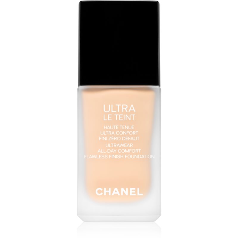 Chanel Ultra Le Teint Flawless Finish Foundation tartós matt alapozó egységesíti a bőrszín tónusait árnyalat B10 30 ml