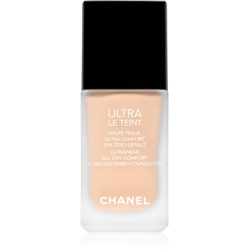 Chanel Ultra Le Teint Flawless Finish Foundation dlouhotrvající matující make-up pro sjednocení barevného tónu pleti odstín BR12 30 ml