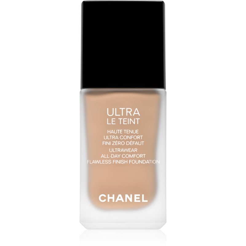 Chanel Ultra Le Teint Flawless Finish Foundation dlhotrvajúci zmatňujúci make-up pre zjednotenie farebného tónu pleti odtieň BR42 30 ml