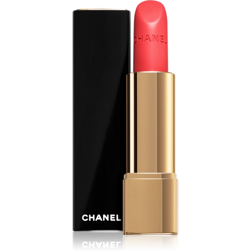 Chanel Rouge Allure Velvet bársonyos rúzs matt hatással árnyalat 47 Flamboyante 3,5 g