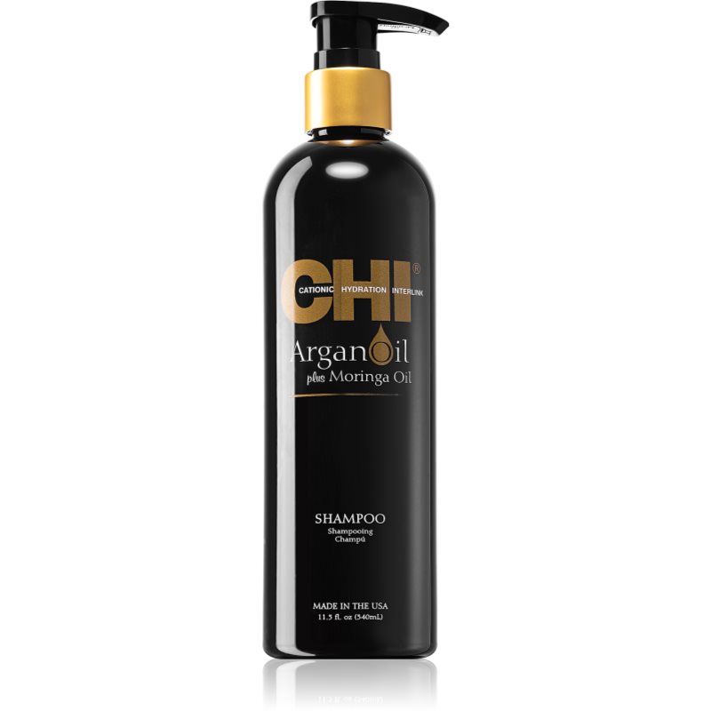 CHI Argan Oil Shampoo поживний шампунь для сухого або пошкодженого волосся 340 мл