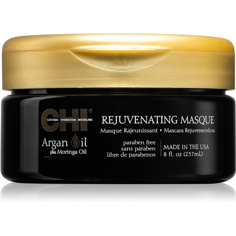 CHI Argan Oil Rejuvenating Masque поживна маска для сухого або пошкодженого волосся 237 мл