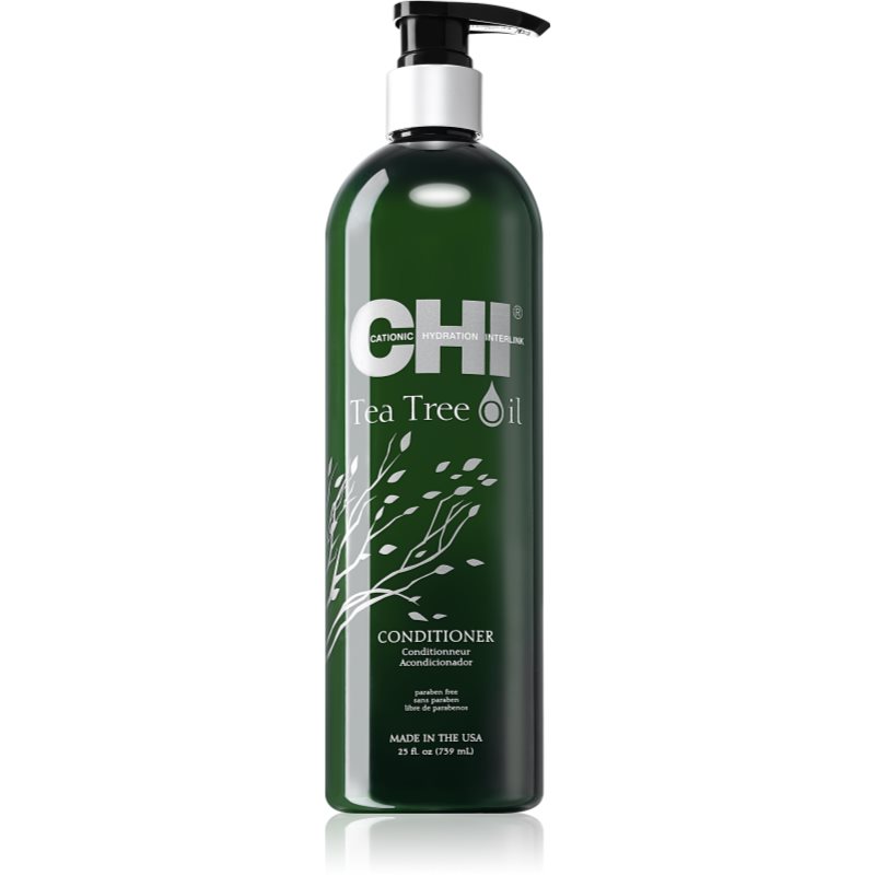 CHI Tea Tree Oil gaivinamasis kondicionierius riebiems plaukams ir riebiai galvos odai 739 ml