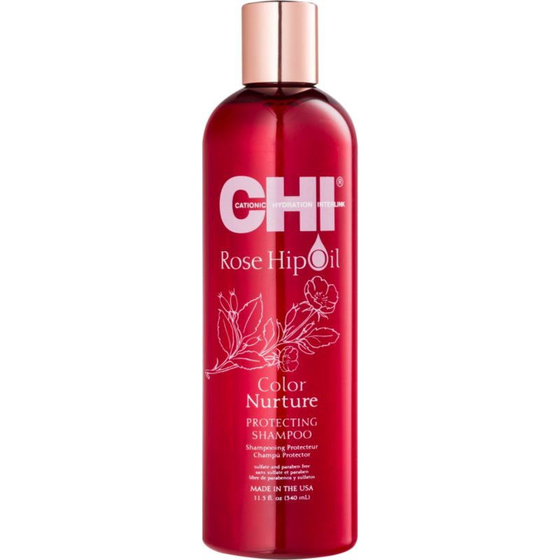 CHI Rose Hip Oil Shampoo shampoo per capelli tinti 340 ml