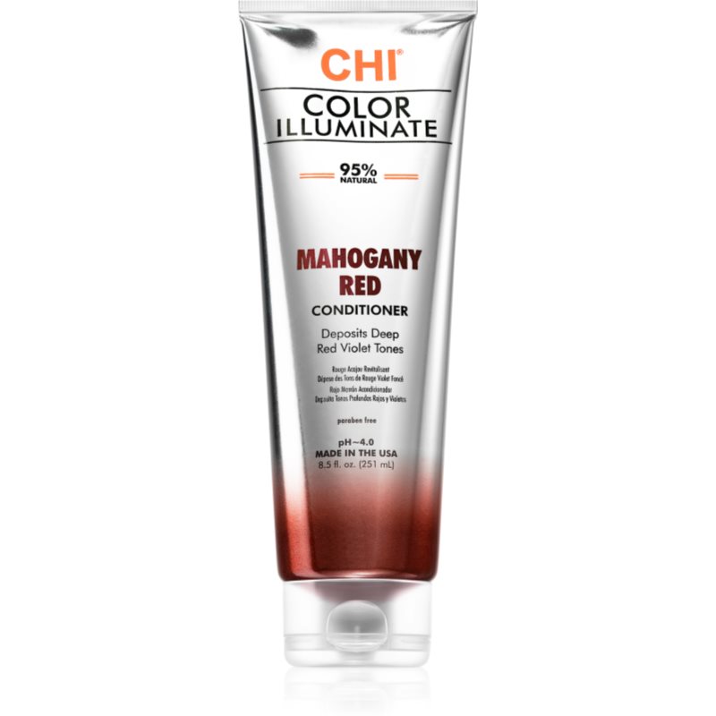 CHI Color Illuminate кондиціонер-тонер для натурального або фарбованого влосся відтінок Mahogany Red 251 мл