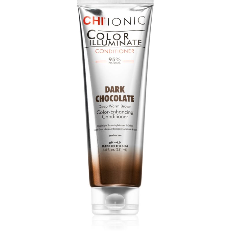 CHI Color Illuminate toning conditioner for natural or colour-treated hair shade Dark Chocolate 251 