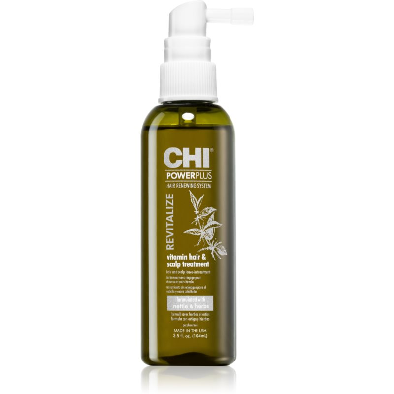 CHI Power Plus Revitalize зміцнюючий незмивний догляд для волосся та шкіри голови 104 мл