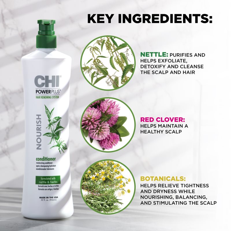 CHI Power Plus Nourish Conditioner der nährende Conditioner für die Erneuerung der Kopfhaut 946 ml (Bild 3)