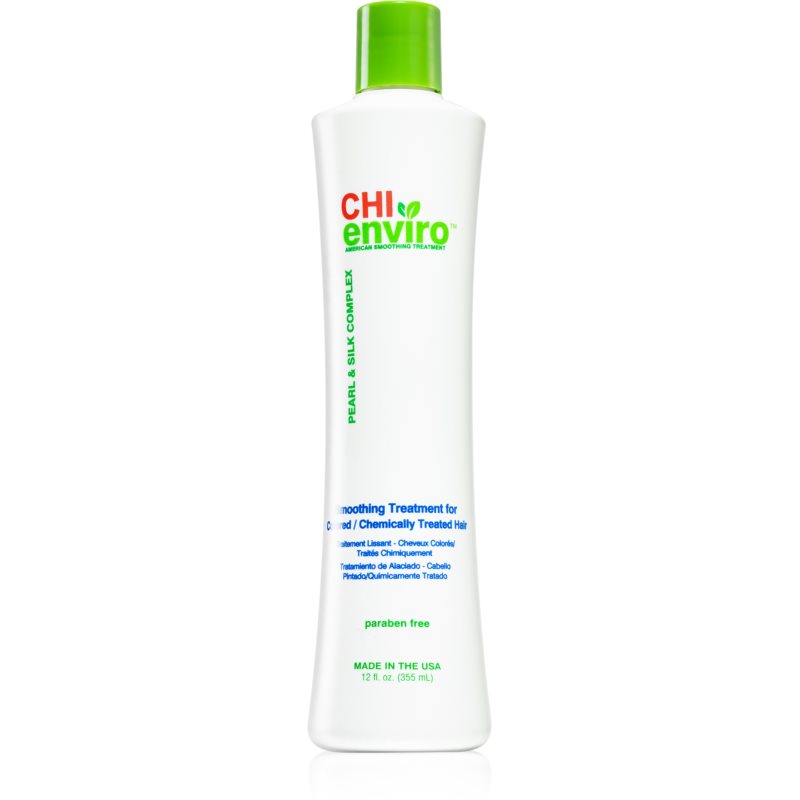 CHI Enviro Smoothing Treatment intensyvaus poveikio priežiūros priemonė dažytiems plaukams 355 ml