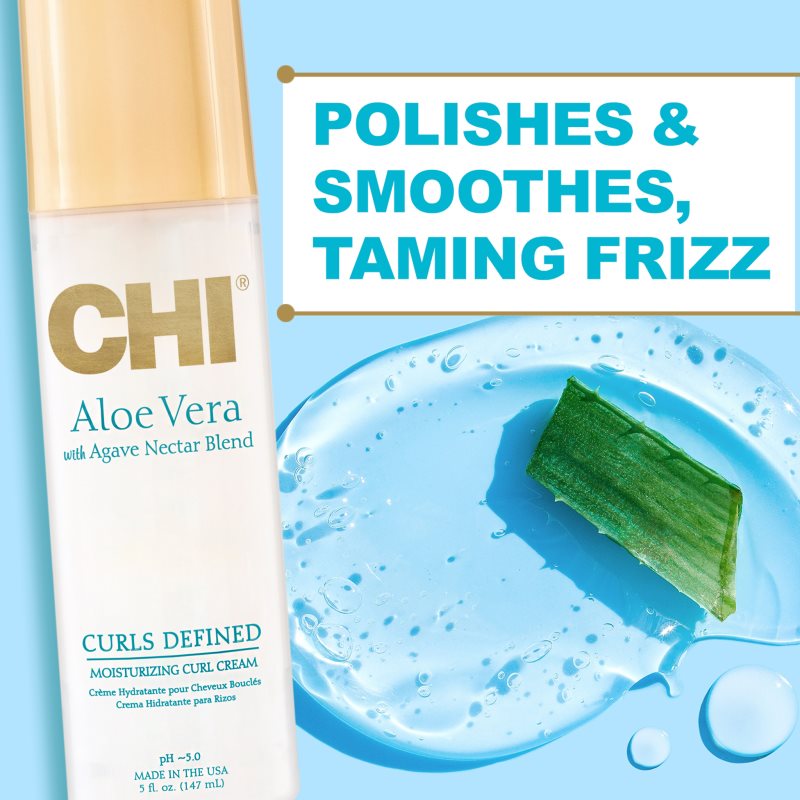 CHI Aloe Vera Moisturizing Curl Cream abspülfreies Spray für welliges und lockiges Haar 147 ml (Bild 6)