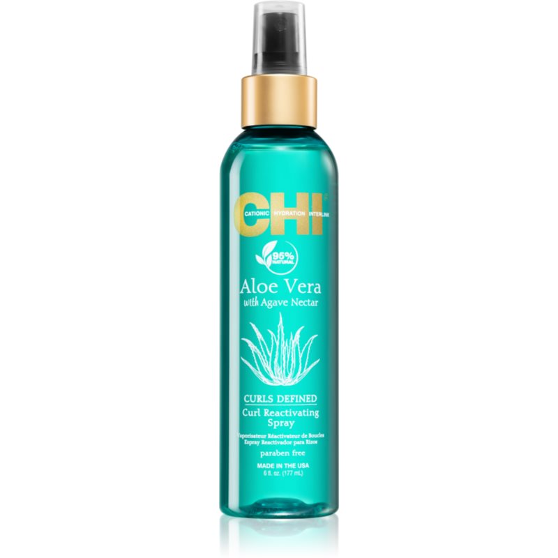 CHI Aloe Vera Curl Reactivating Moisturising Spray For Wavy And Curly Hair 177 Ml