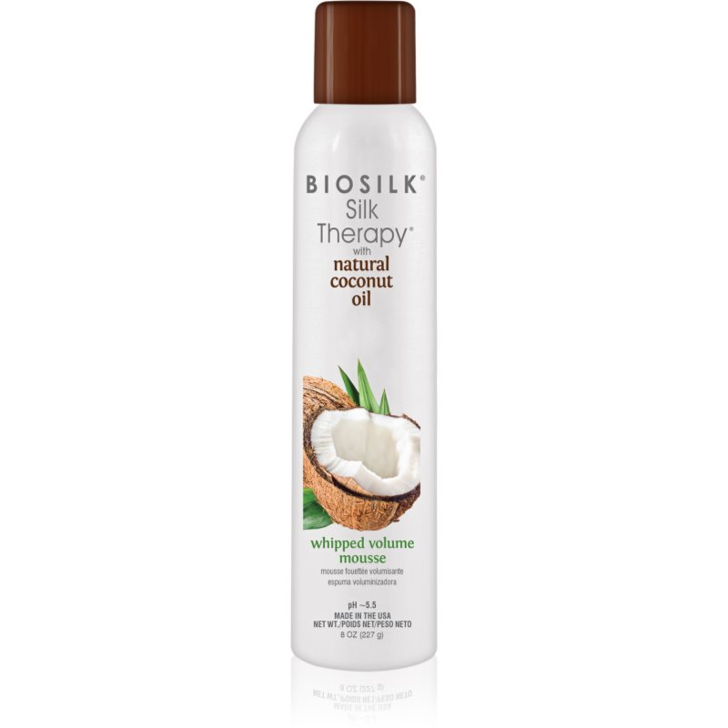 CHI BioSilk Silk Therapy with Coconut Oil Whipped Volume Mousse обемна пяна За коса с кокосово масло 227 гр.