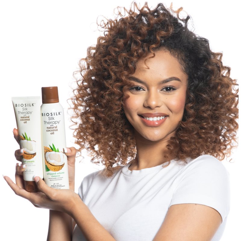 CHI BioSilk Silk Therapy with Coconut Oil Whipped Volume Mousse volumen-haarschaum für das Haar mit Kokosöl 227 g (Bild 10)