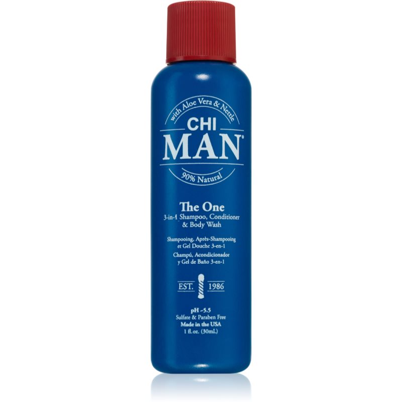 CHI Man The One 3 v 1 šampón, kondicionér a sprchový gél 30 ml