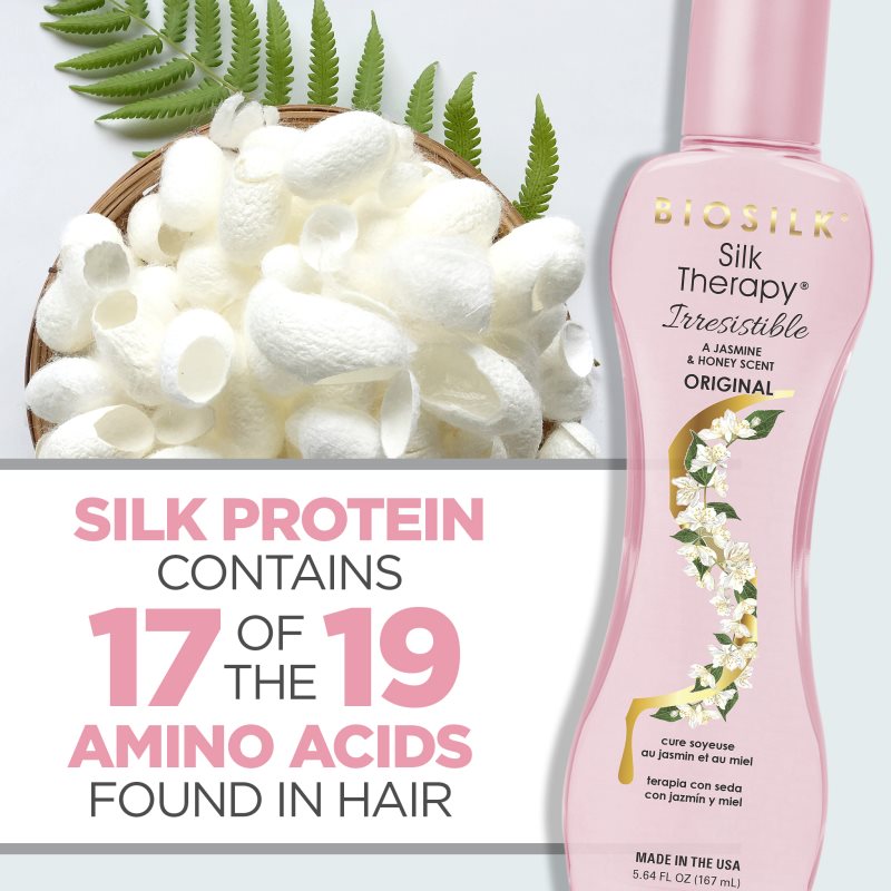 Biosilk Silk Therapy Irresistible spülfreie regenerierende Pflege mit Seide 167 ml (Bild 2)