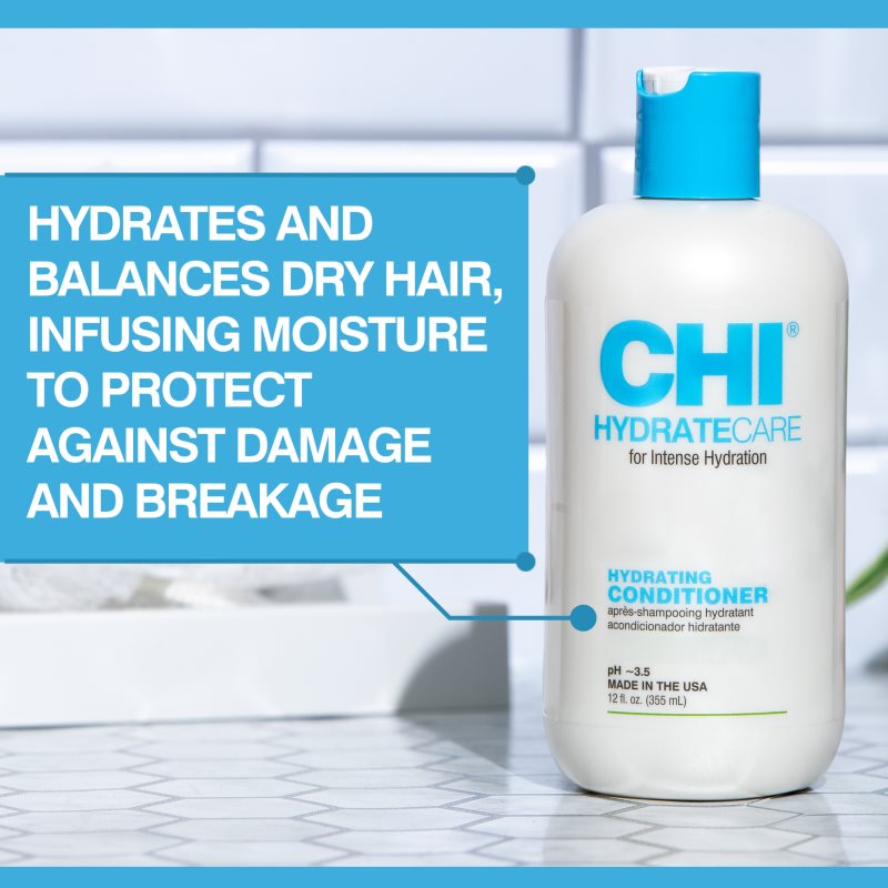 CHI HYDRATECARE Hydrating Conditioner intensiv feuchtigkeitsspendender Conditioner für trockenes Haar 355 ml (Bild 5)