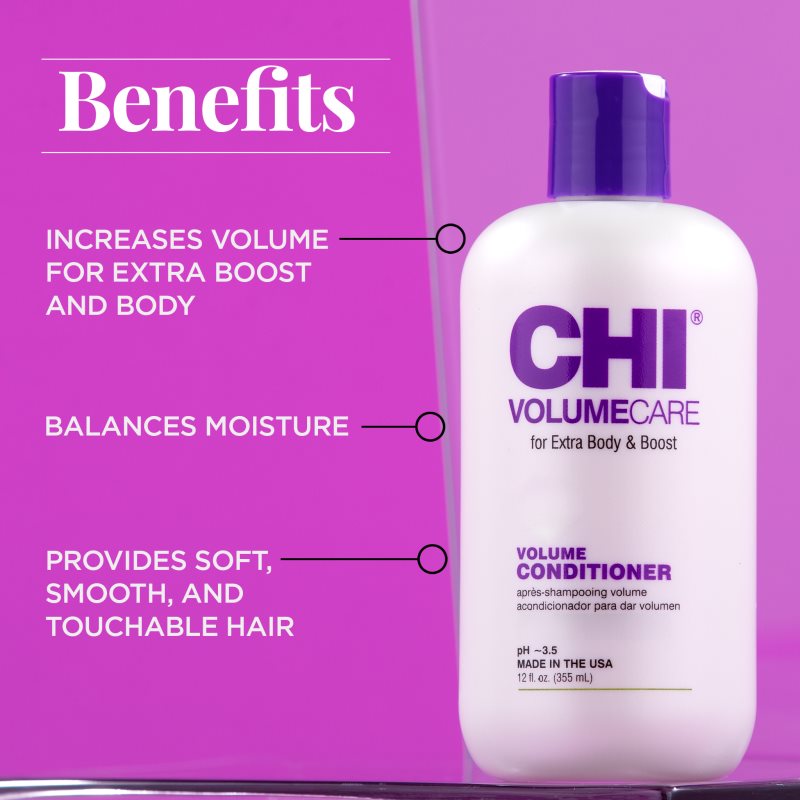 CHI VolumeCare Volumizing Conditioner Conditioner für mehr Haarvolumen 355 ml (Bild 7)