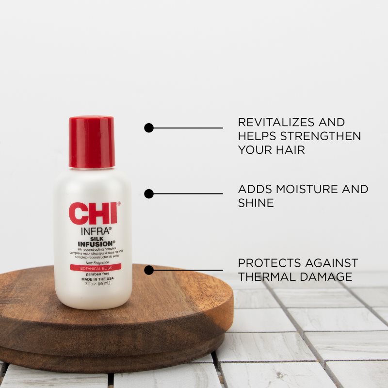CHI Silk Infusion Botanical Bliss Stärkendes und regenerierendes Haarserum mit Seide 59 ml (Bild 2)