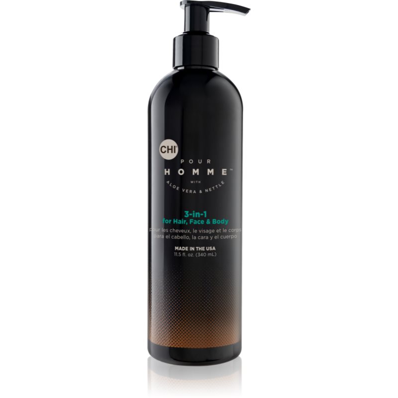 CHI Pour Homme 3 in 1 3-in-1 shampoo, conditioner & shower gel 340 ml