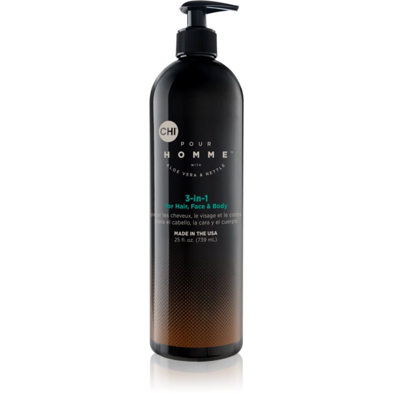 CHI Pour Homme 3 in 1 3 u1 šampon, regenerator i gel za tuširanje 739 ml