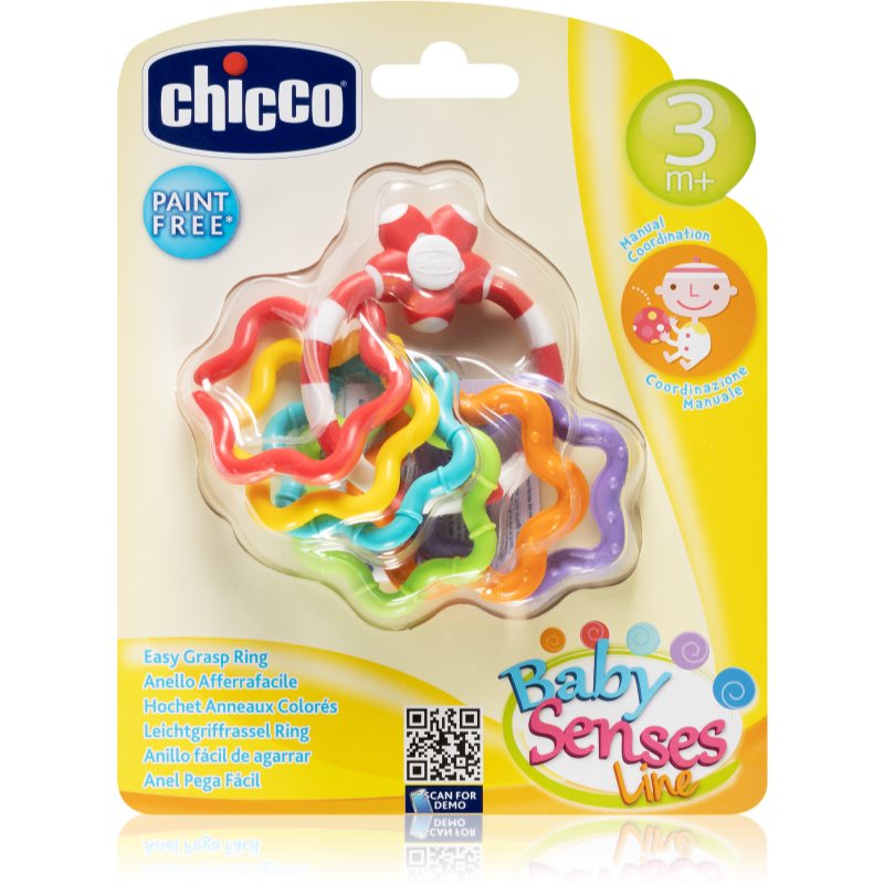 Chicco Baby Senses kramtomas žaislas 3m+ Stars 1 vnt.
