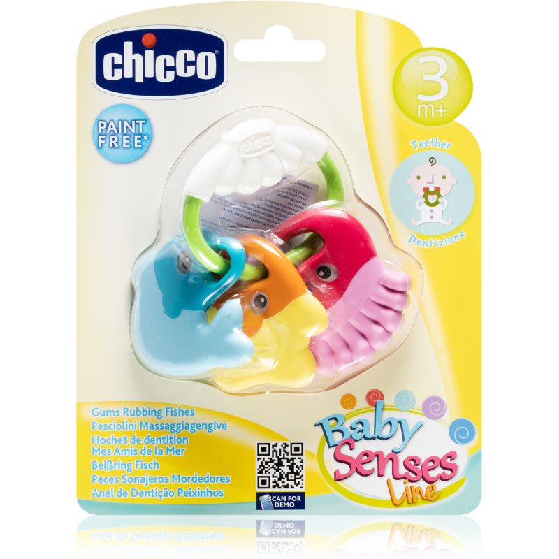 Chicco Baby Senses kramtomas žaislas 3m+ Fish 1 vnt.