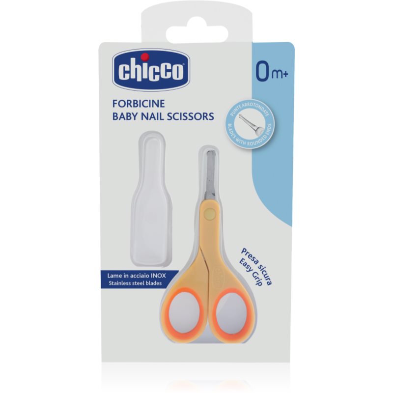 Chicco Baby Nail Scissors дитячі ножиці з круглим кінчиком 0 M+ 1 кс