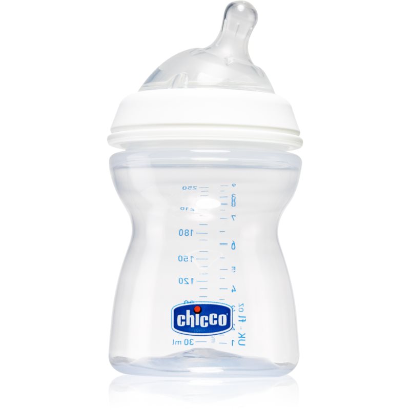 Chicco Natural Feeling Cluster 2 пляшечка для годування 2m+ 250 мл