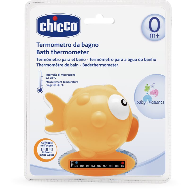 Chicco Baby Moments termometer för bad Orange 1 st. unisex